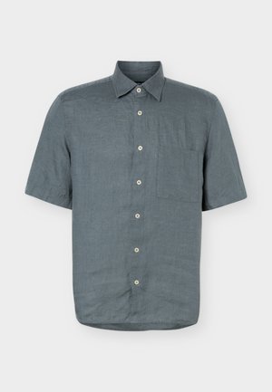 Marc O'Polo, KENT COLLAR SHORT SLEEVES ONE RECTANGULAR CHEST POCKET - Pluus - skipping stone