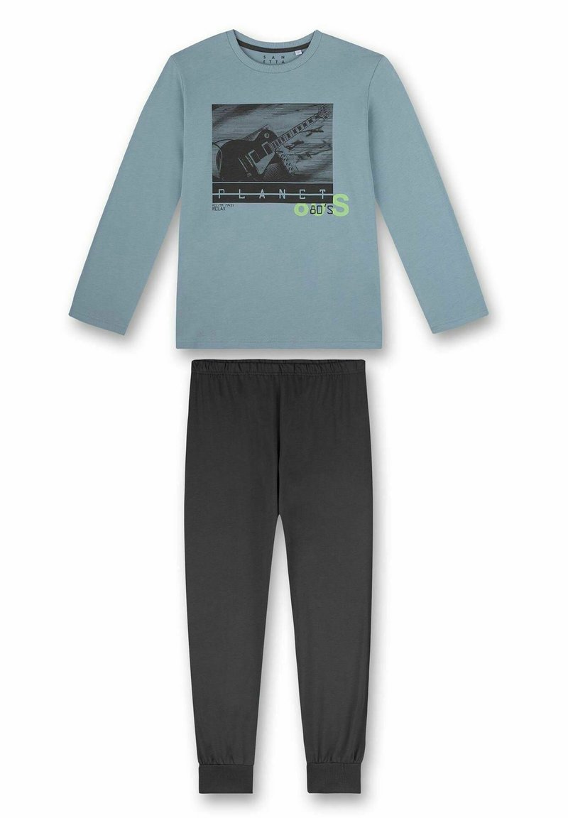 Sanetta 245804 Set di Pigiama, Grigio, 128 Bambine e Ragazze