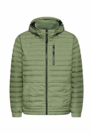 camel active, TEXXXACTIVE© STEPPJACKE MIT ABNEHMBARER KAPUZE - Winterjas - leaf green