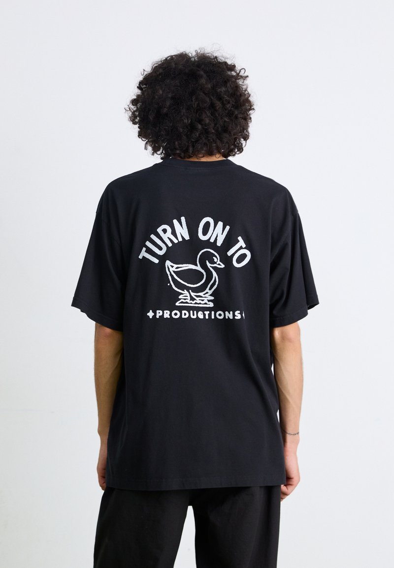 Carhartt WIP STAMP - Apdrukāts T-krekls - black/white