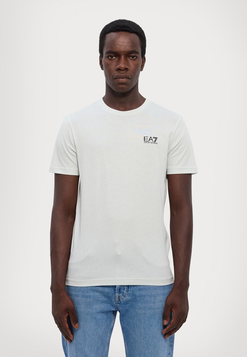 EA7 Emporio Armani Basic T-shirt - ghiaccio/white - Zalando.ie