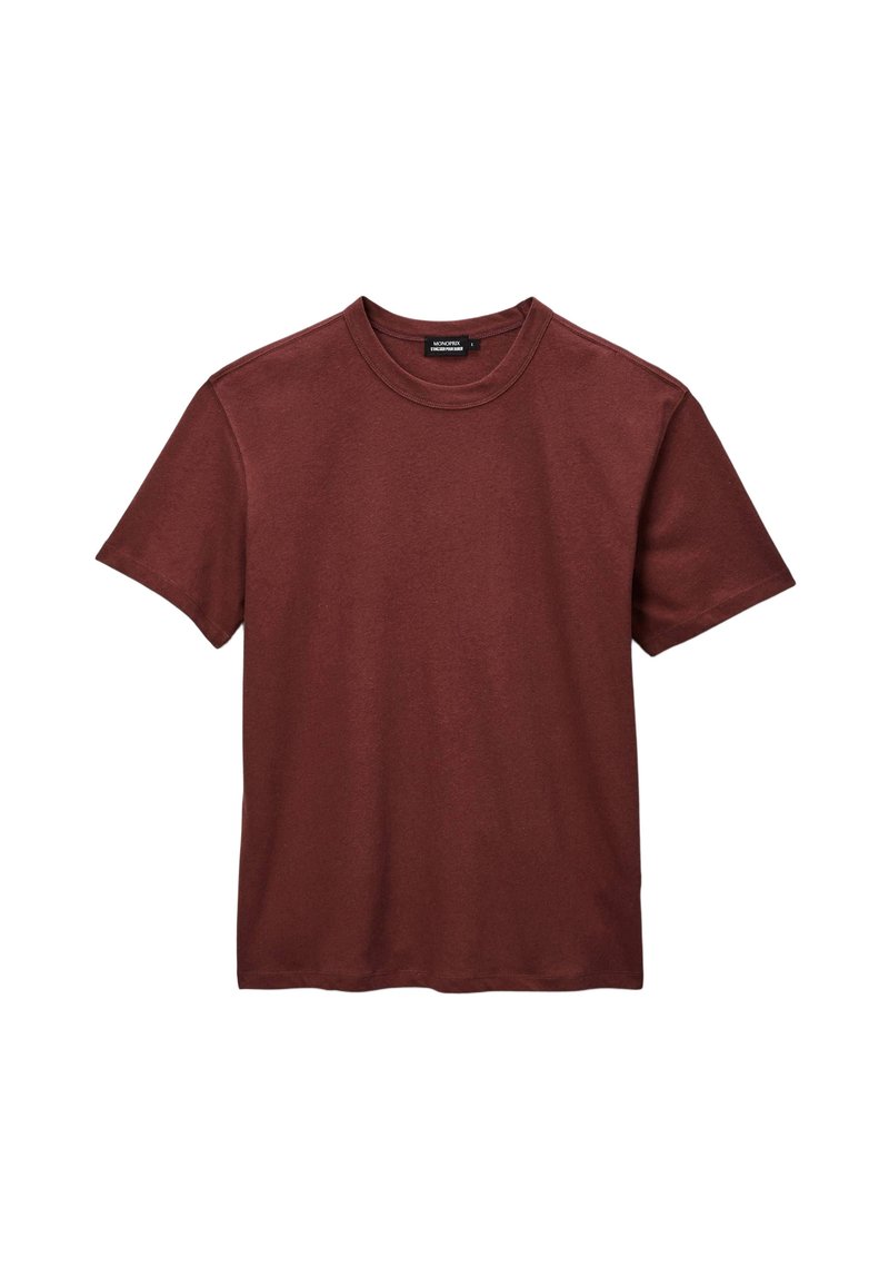 Monoprix T-shirt basique tiramisu/marron foncé