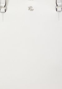 Lauren Ralph Lauren CROSSHATCH LEATHER LARGE KARLY TOTE - Bevásárlótáska - soft white