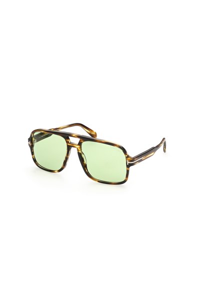 Tom Ford FALCONER-02 - Sluneční brýle - marrone chiaro verde
