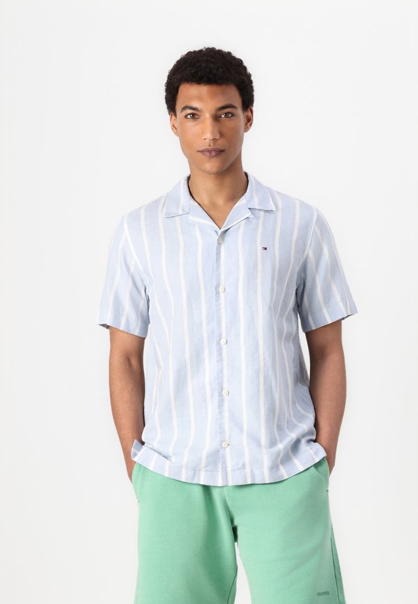 STRIPED CAMP COLLAR SHIRT - Shirt4