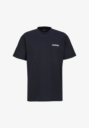 Jacquemus, JACQUEMUS T-SHIRT LOGO PATCH - Basic T-shirt - dark navy