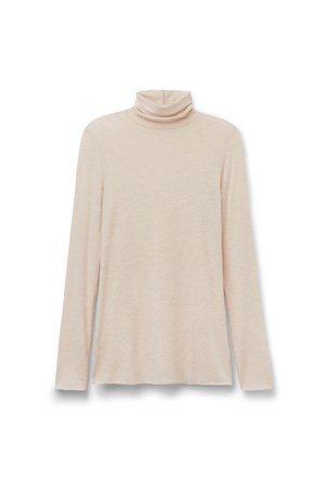 Intimissimi ULTRALIGHT HIGH-NECK - Long sleeved top - beige melange