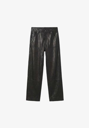 AllSaints, MANTA - Кожени панталони - black