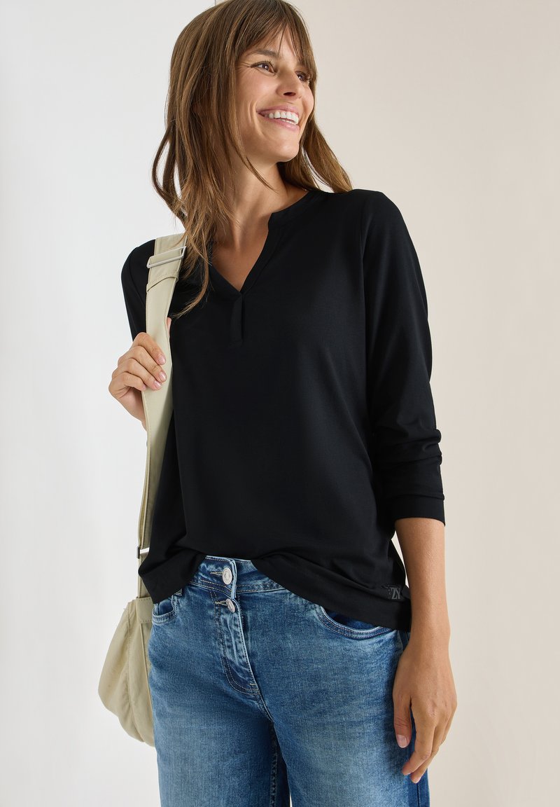 Cecil TUNIKA-LOOK - Maglietta a manica lunga - blau