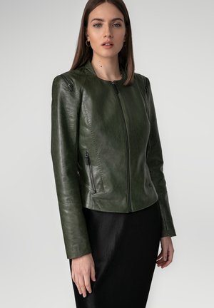 LOLA - Giacca di pelle - green