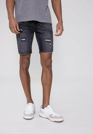 FRILIVIN, STRETCH DÉCHIRÉ - Short en jean - gris foncé