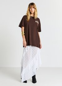 Calliope FRONTE RETRO - T-shirt con stampa - cioccolato