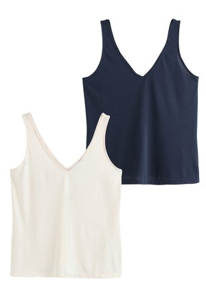 Next, 2 PACK - Topp - cream navy