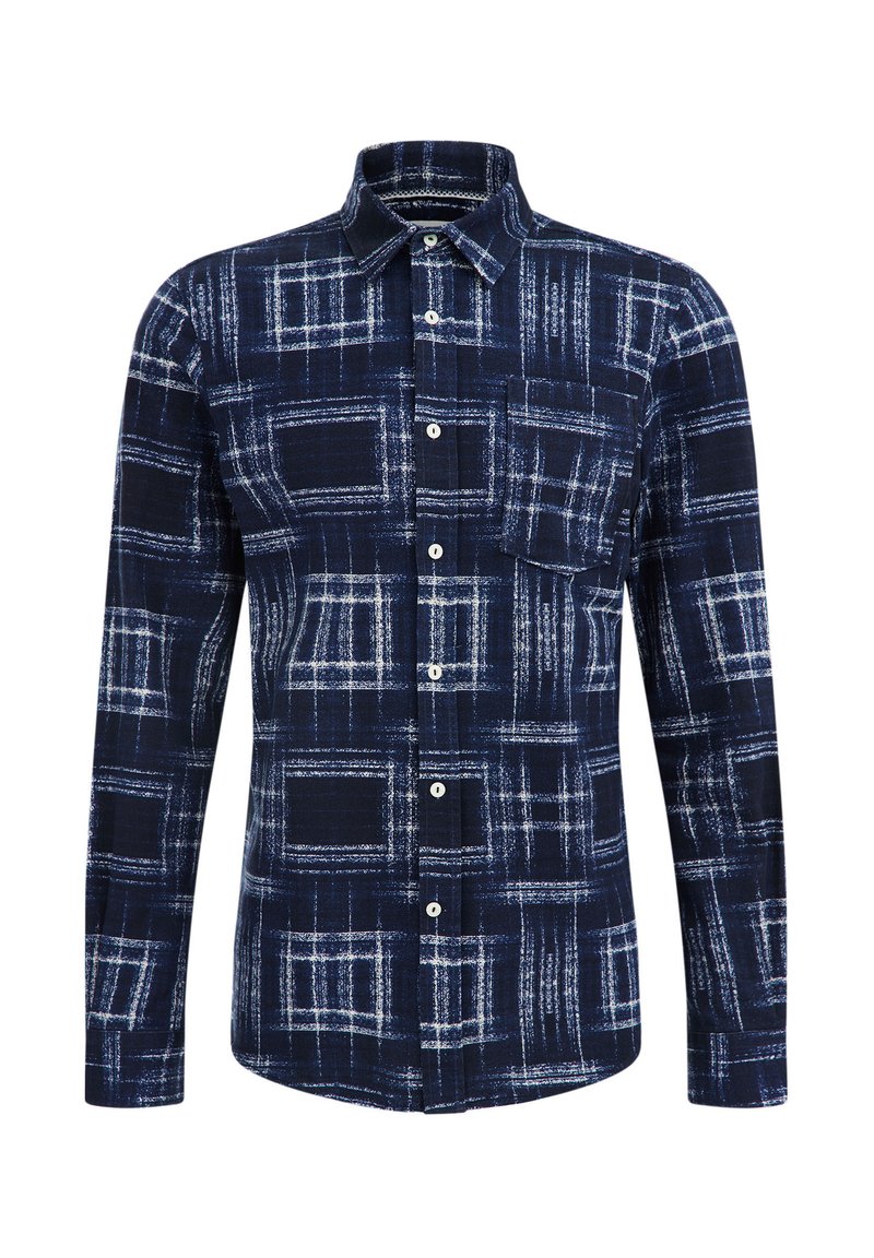 WE Fashion Overhemd donkerblauw