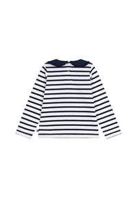 Petit Bateau MARINIERE MOYEN SIMPLE - Strikkegenser - marshmallow/smoking