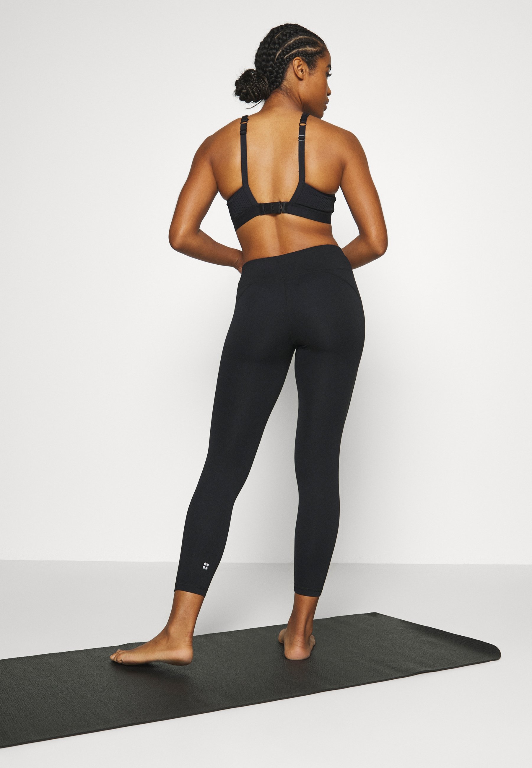 Sweaty Betty CONTOUR WORKOUT LEGGINGS - Tamprės - black/juoda - Zalando.lt