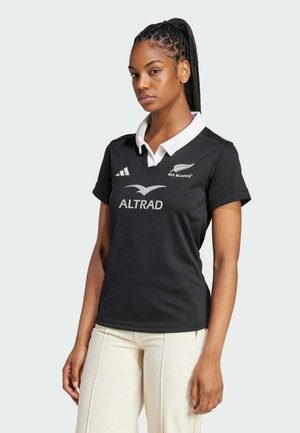 adidas Performance ALL BLACKS RUGBY AEROREADY SHORT SLEEVE - Voetbalshirt - Land - all black