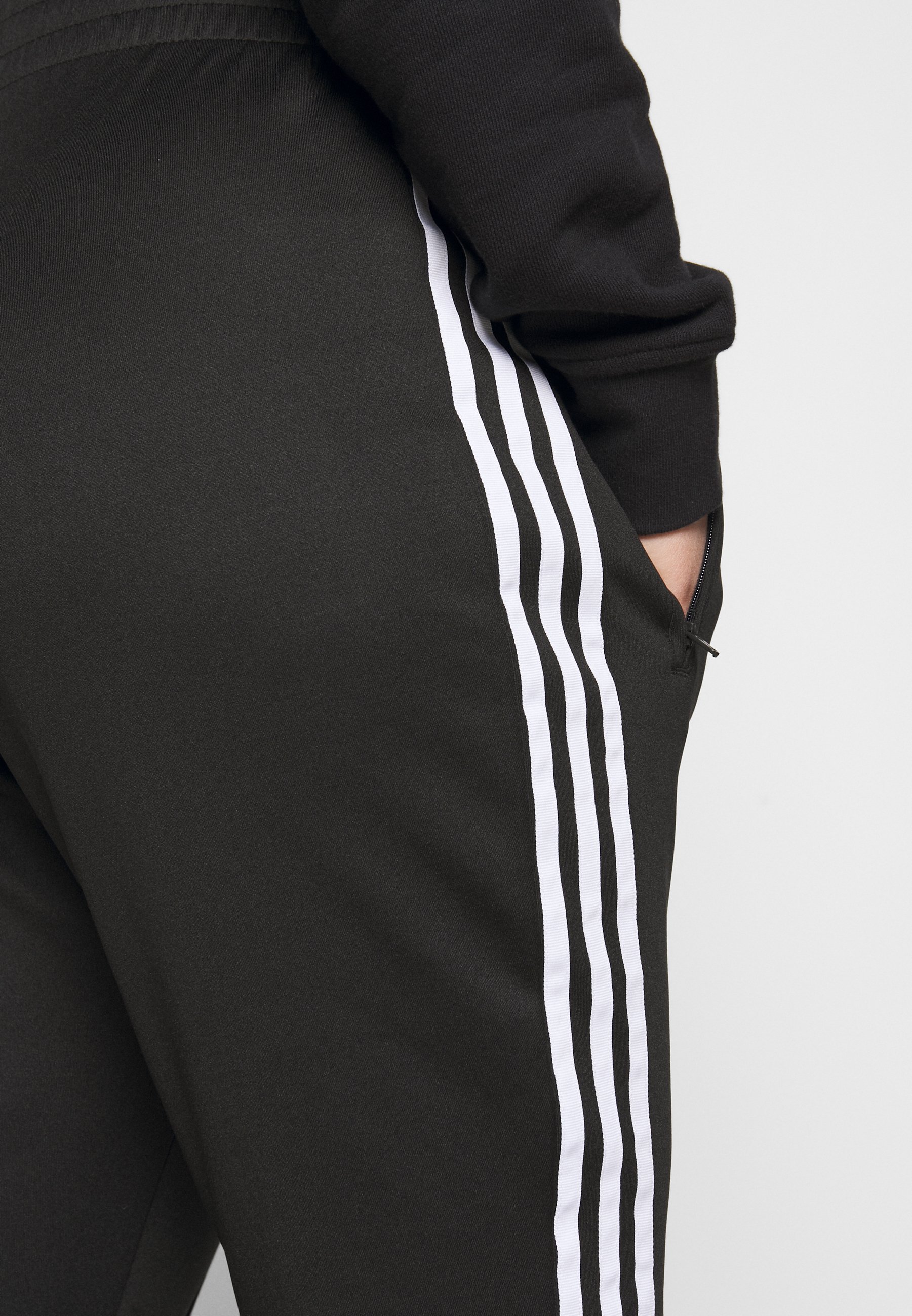 adidas Originals PANTS - Trainingsbroek - black/white/zwart - Zalando.nl