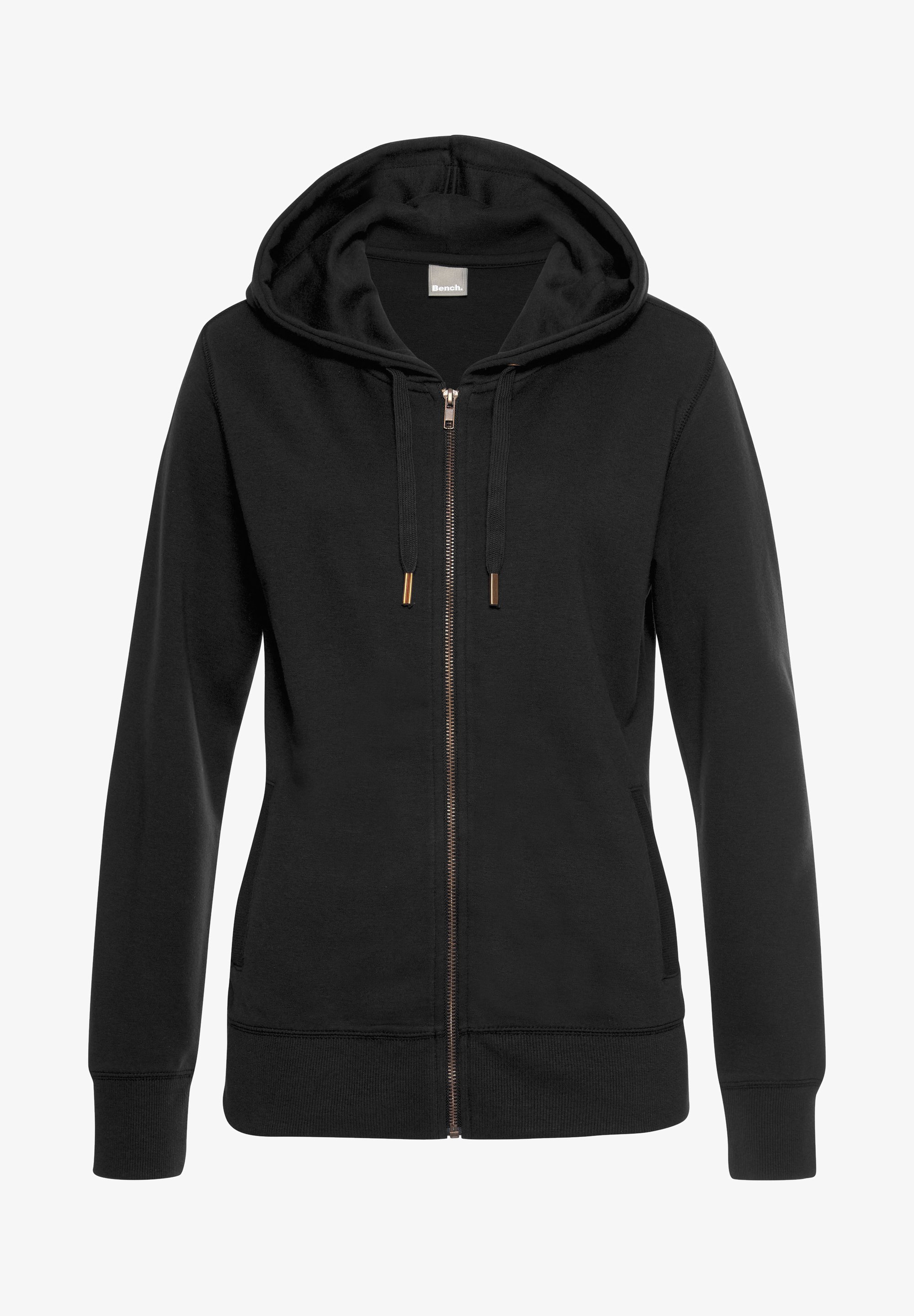 Zip Hoodie Bench Black Hoodie Bench Zip-up Sweatshirt Schwarz