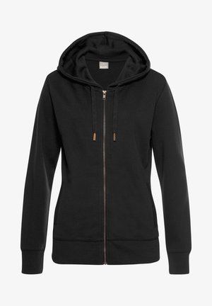 Zip-up sweatshirt - schwarz