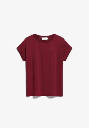 ARMEDANGELS, IDAA LOGO - T-shirt basique - velvet red