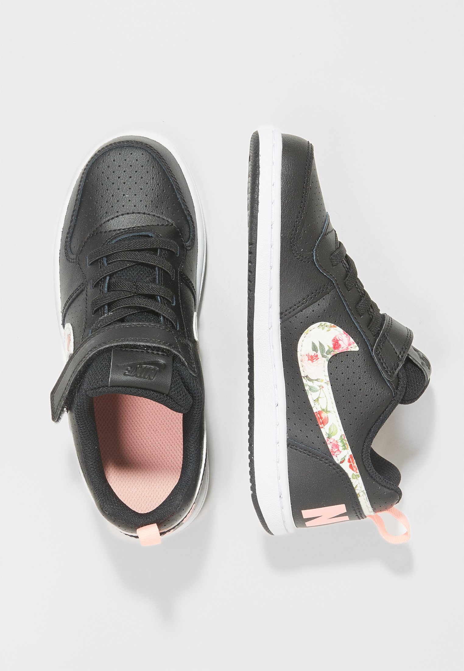 nike court borough low zwart