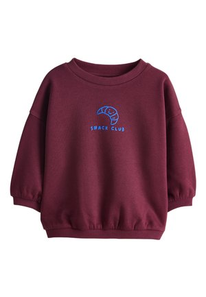 Next REGULAR FIT - PRINTED CREW NECK SWEAT TOP  . - Sweatshirt - burgandy red