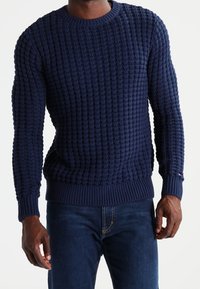 Hilfiger Denim Stickad tröja - dark blue