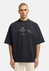 Carlo Colucci - Print T-shirt - schwarz Thumbnail Image 1