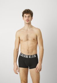 Calvin Klein Underwear TRUNK 3 PACK INTENSE POWER COTTON - Boxerbriefs - black/ocean depths/shadow lime