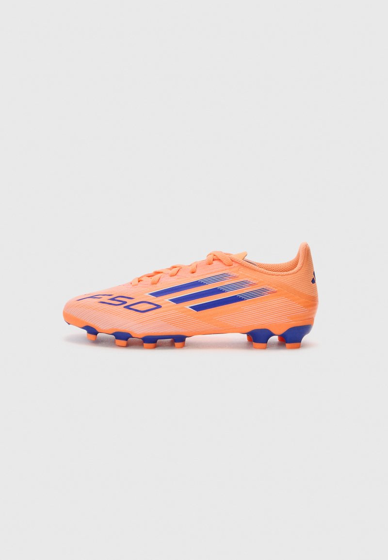 adidas Performance F50 LEAGUE UNISEX - Voetbalschoenen voor harde ondergrond - beam orange/lucid blue/white