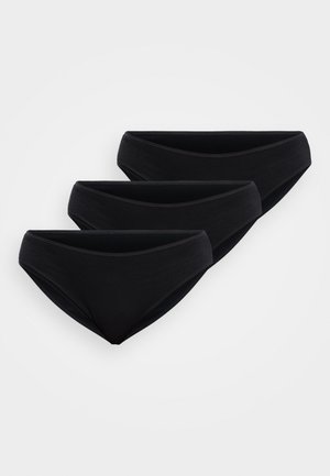 WOMEN MAINLINE BRIEFS 3 PACK - Nohavičky/Slipy - black