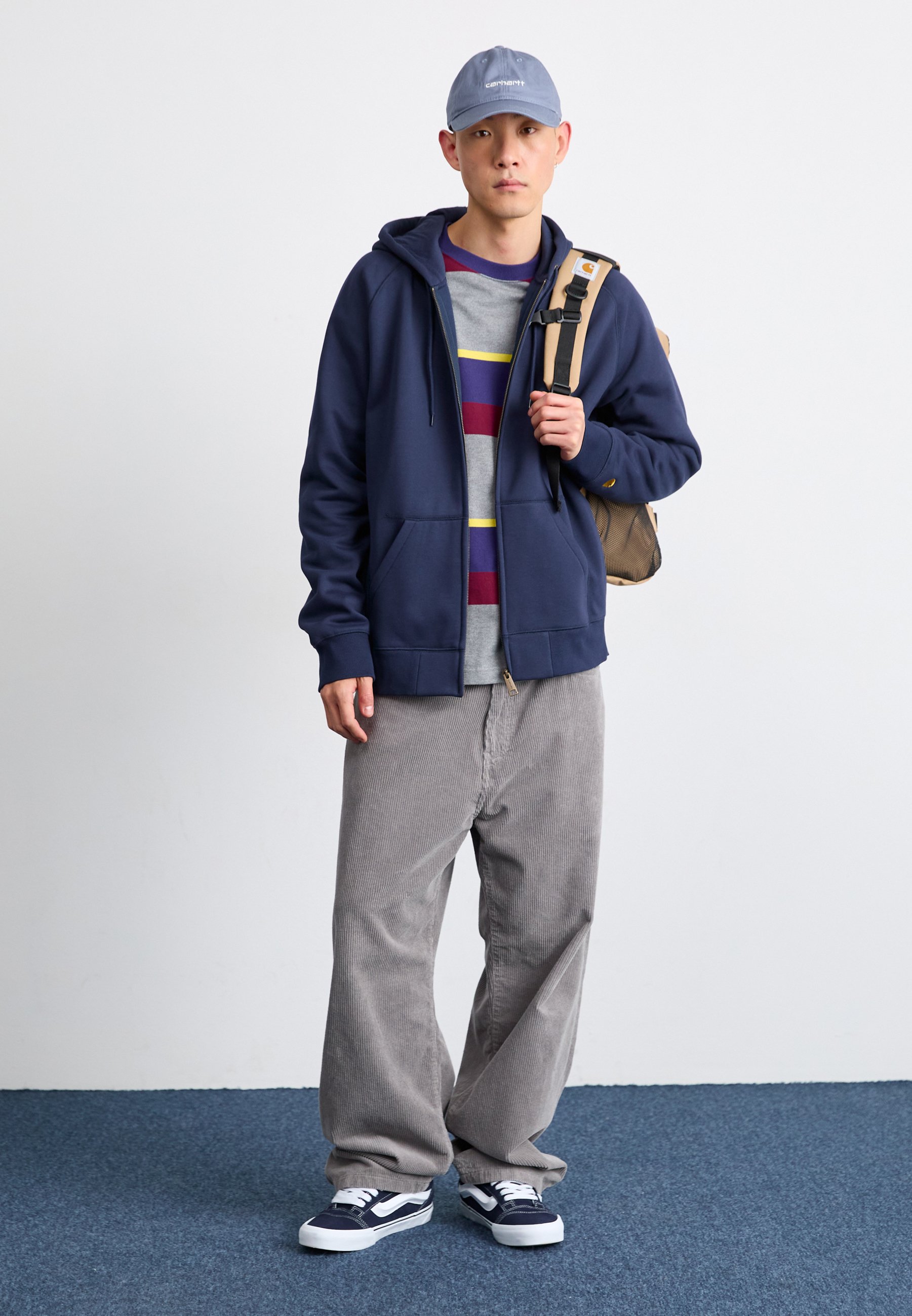 Carhartt WIP CHASE - Zip-up sweatshirt - mizar/gold/dark green