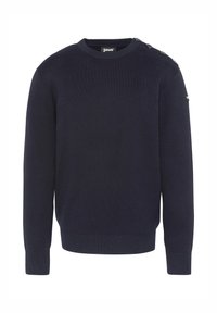 Jersey De Malla Para Hombre Schott PLWASP – Azul Marino, Cuello Redondo