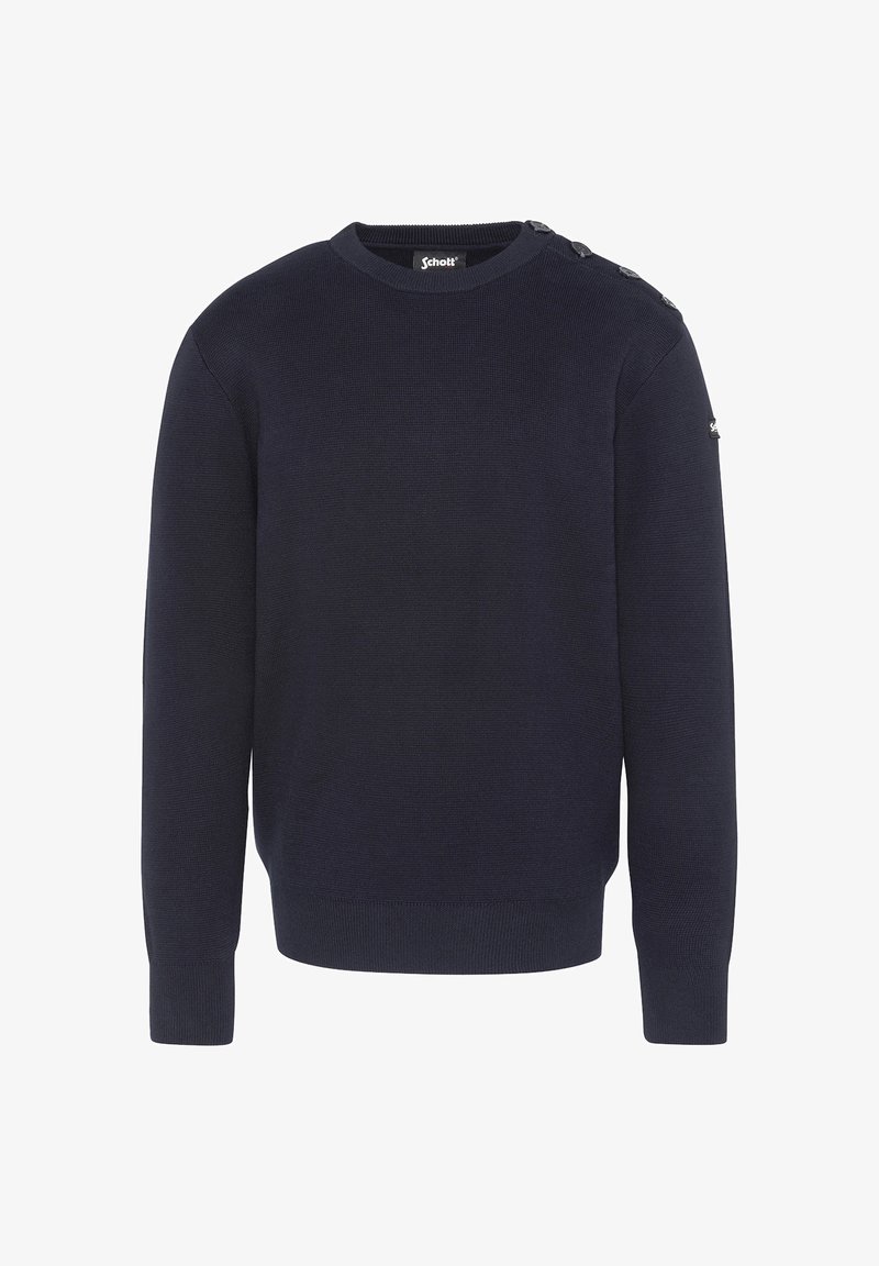 Schott ARMY CREWNECK - Pullover - bleu marine