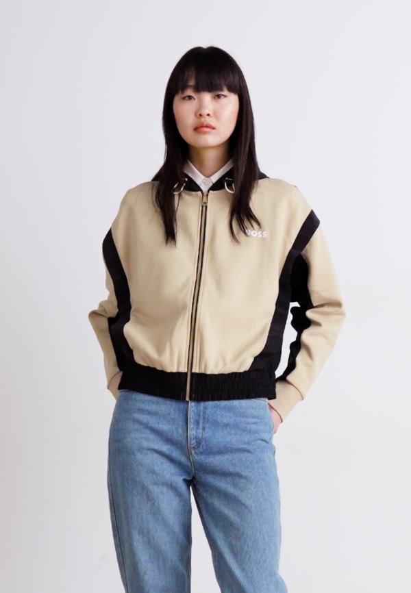 ENNISON - Zip-up sweatshirt - medium beige4