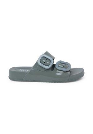HABANA DOBLE HEBILLA BRILLO - Pool slides - verde