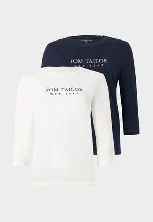 LOGO 2 PACK - Longsleeve - sky captain blue/white