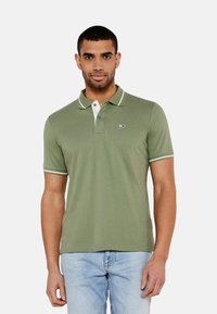 Tommy Jeans - REG TIPPED - Polo - aruba green Immagine in miniatura 1