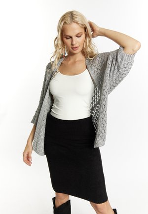 IZIA Cardigan - silber grau