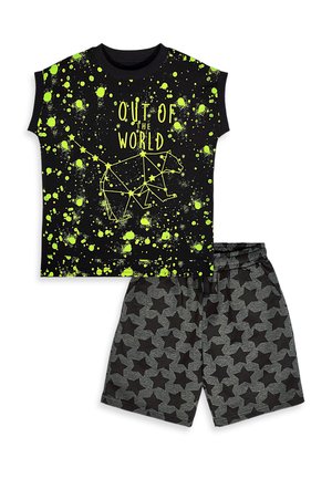 Denokids BEKLEIDUNG SET SPACE - Camiseta estampada - black