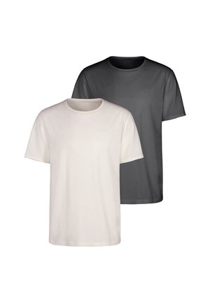 2-PACK - T-Shirt basic - grau creme