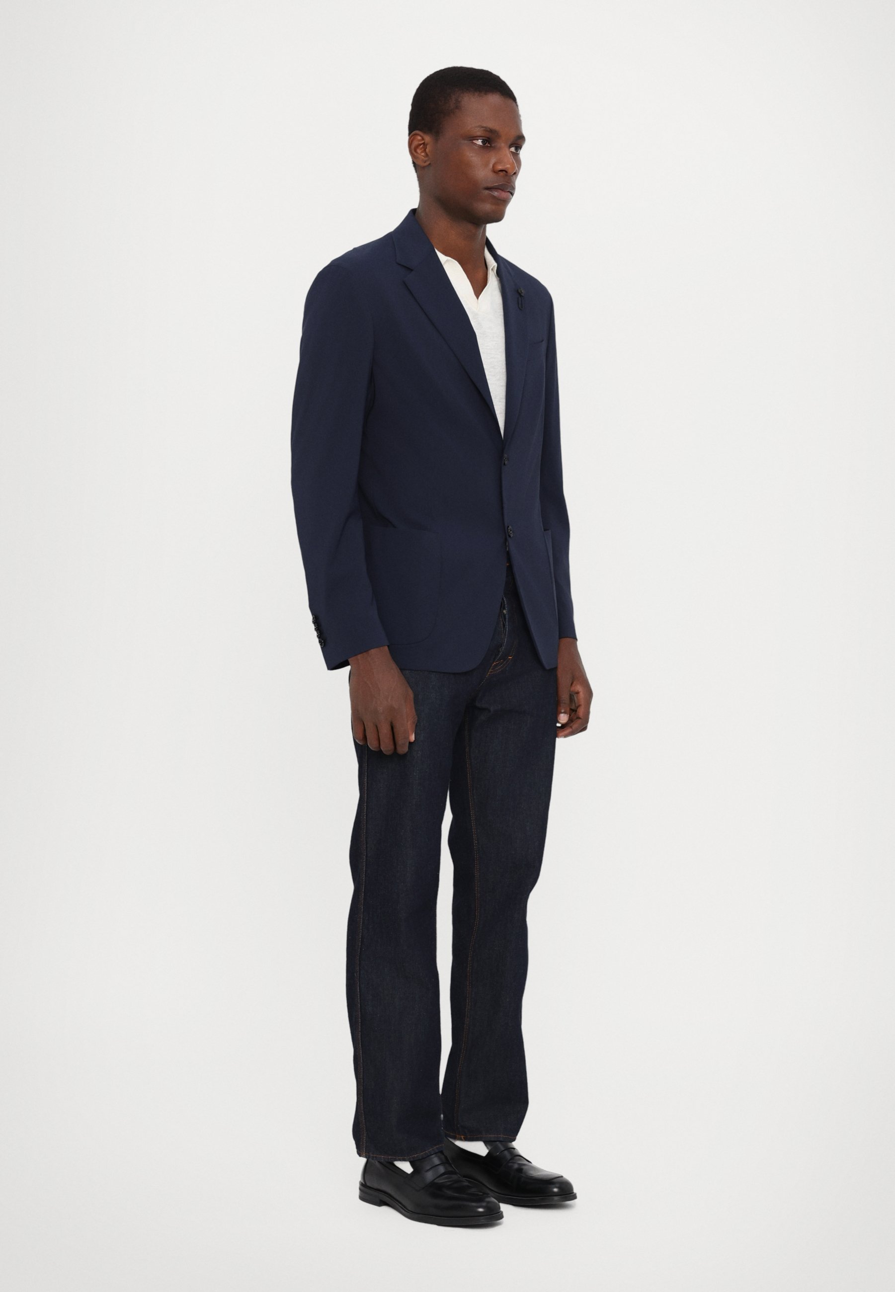 LARDINI GIACCA UOMO EASY WEAR DROP - Blazer jacket - navy/blue