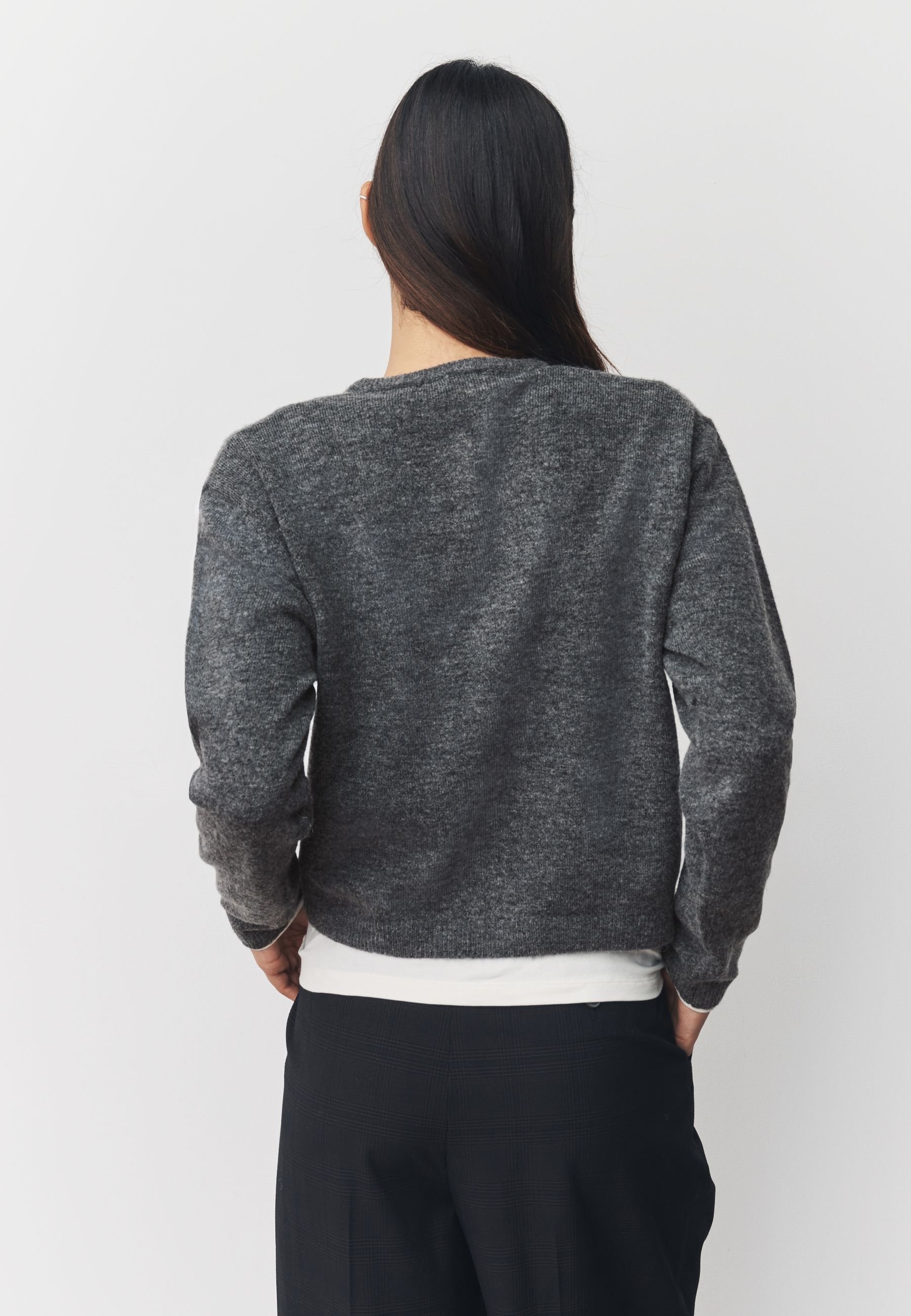 Next Cardigan - dark grey/grey - Zalando