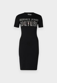 LOGO GOTH  - Abito a camicia - black