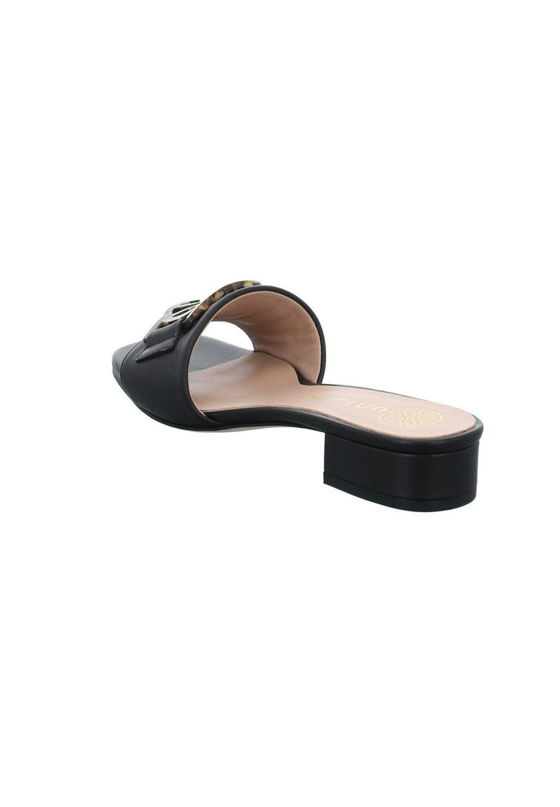 Damen Flache Pantoletten | Unisa Pantolette flach black/schwarz - IA45444 Damen Flache Pantoletten | Unisa Pantolette flach black/schwarz - IA45444