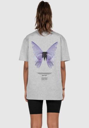 HEAVY - Print T-shirt - grey