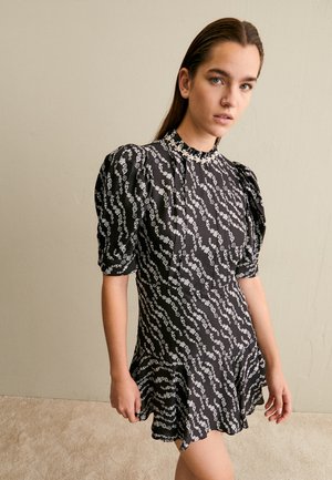 ROBE - Day dress - noir/ecru