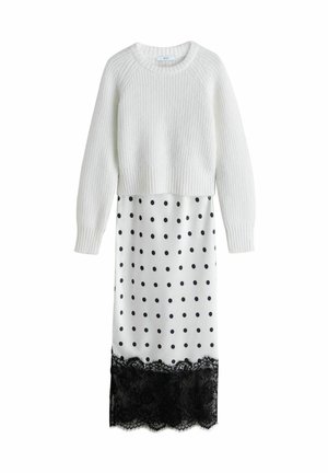 REGULAR FIT - 2 IN 1 - Sarafanas - white/black polka dot