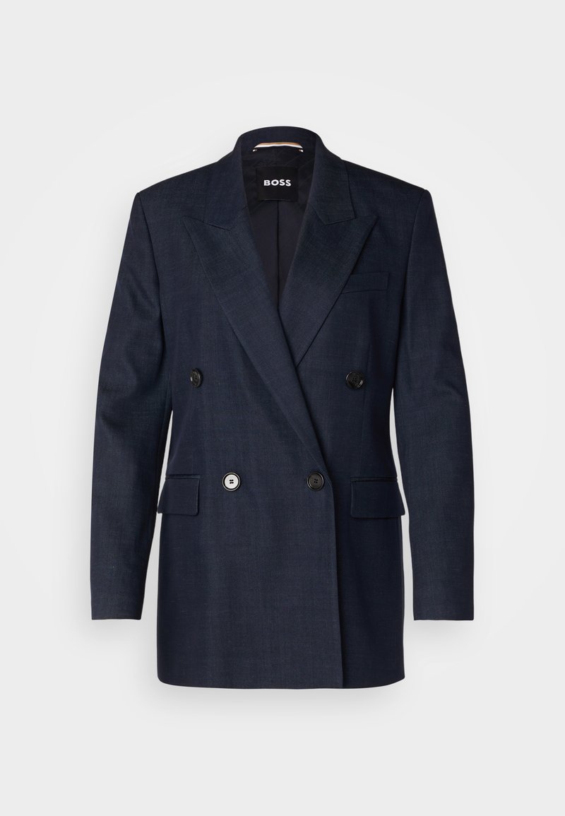 Boss Halflange jas blauw Boss Halflange jas blauw